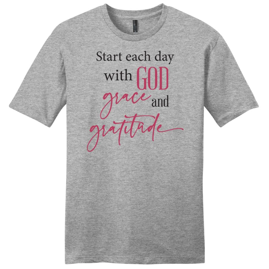 Start each day with God grace gratitude Men's t-shirt