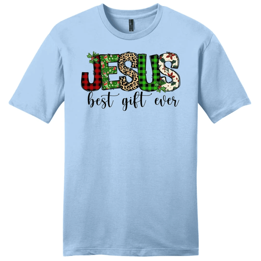 Jesus best gift ever Buffalo plaid leopard Men's t-shirt