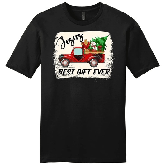 Jesus best gift ever Red truck Christmas Men's t-shirt