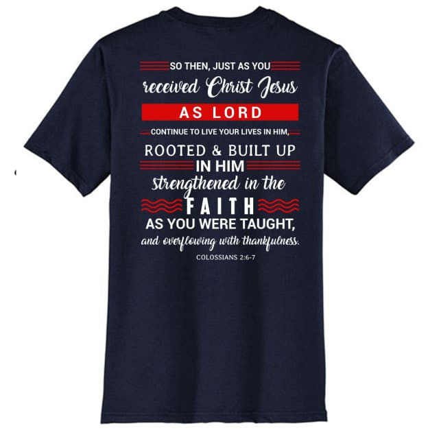 Rooted in christ Men's t-shirt