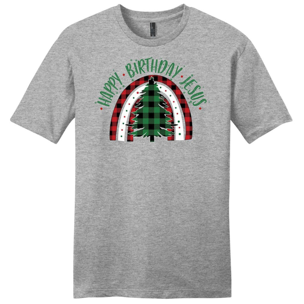 Happy Birthday Jesus Christmas tree Men's t-shirt
