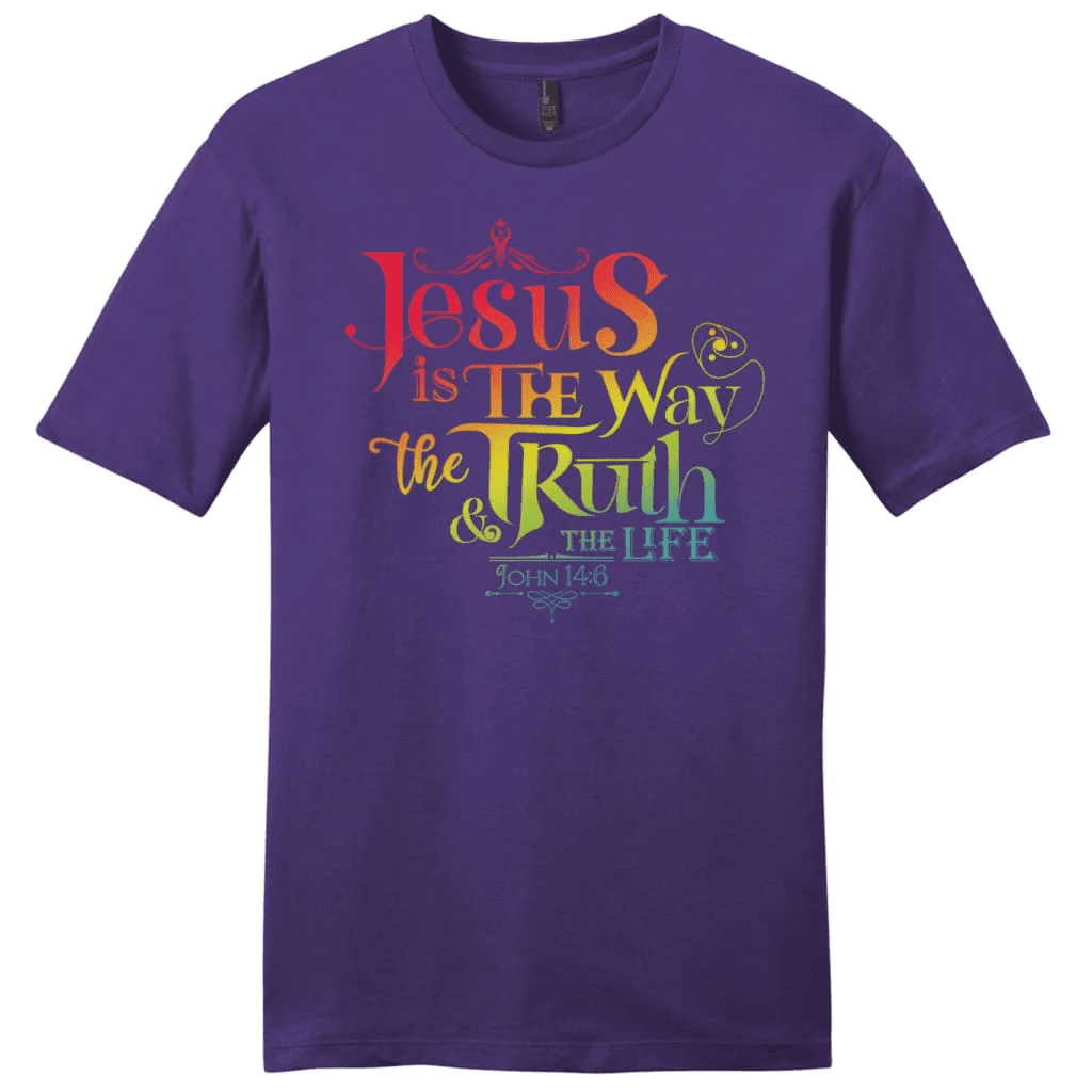 Jesus is the way the truth and the life John 14:6 Menâ�E�E��E�E�s t-shirt