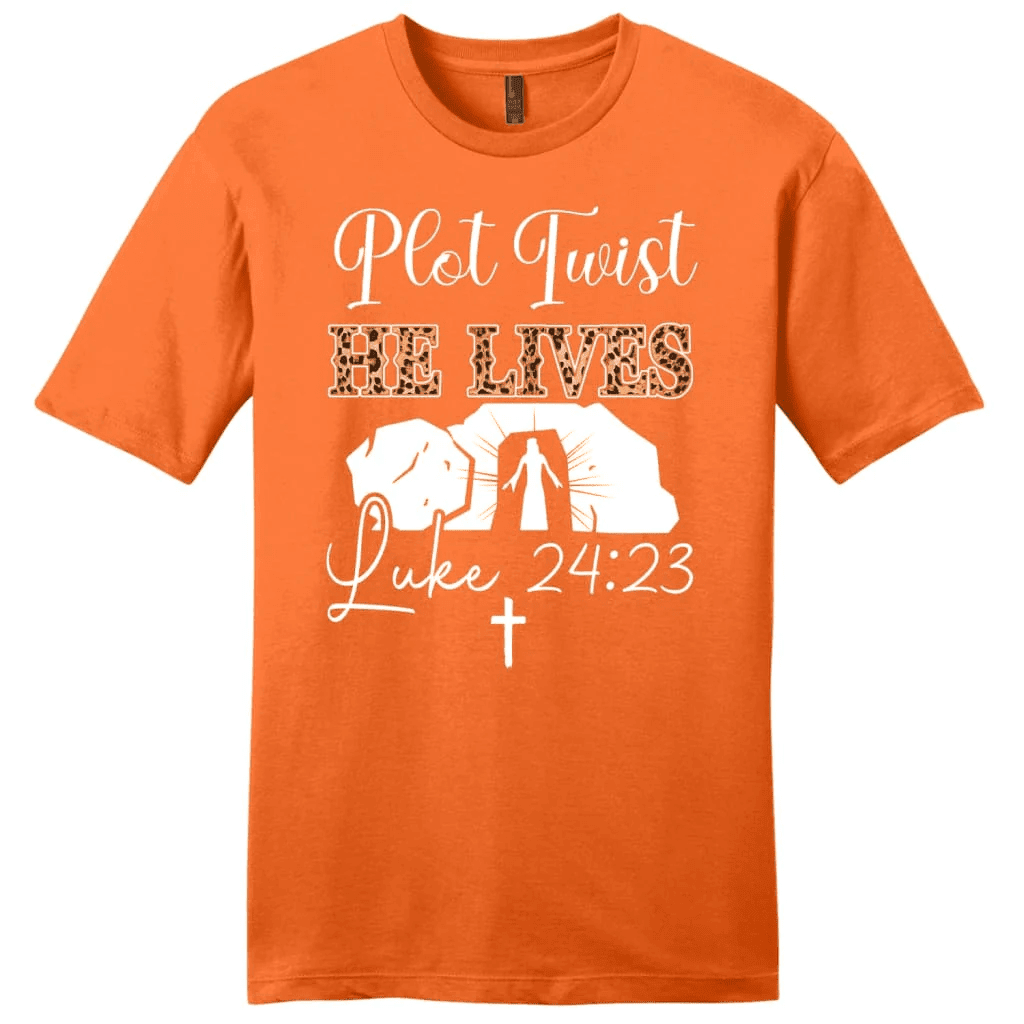 Plot Twist He Lives T Shirt, Easter Women's Christian T-shirts