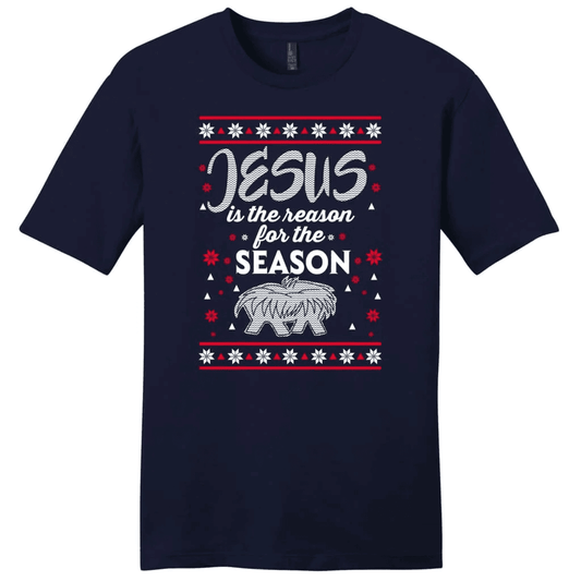 Jesus is reason for the season Christmas men's Christian t-shirt