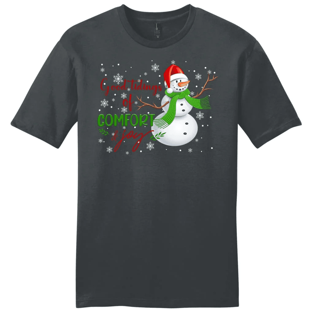 Good tidings of comfort and joy Snowman Christmas Men's t-shirt