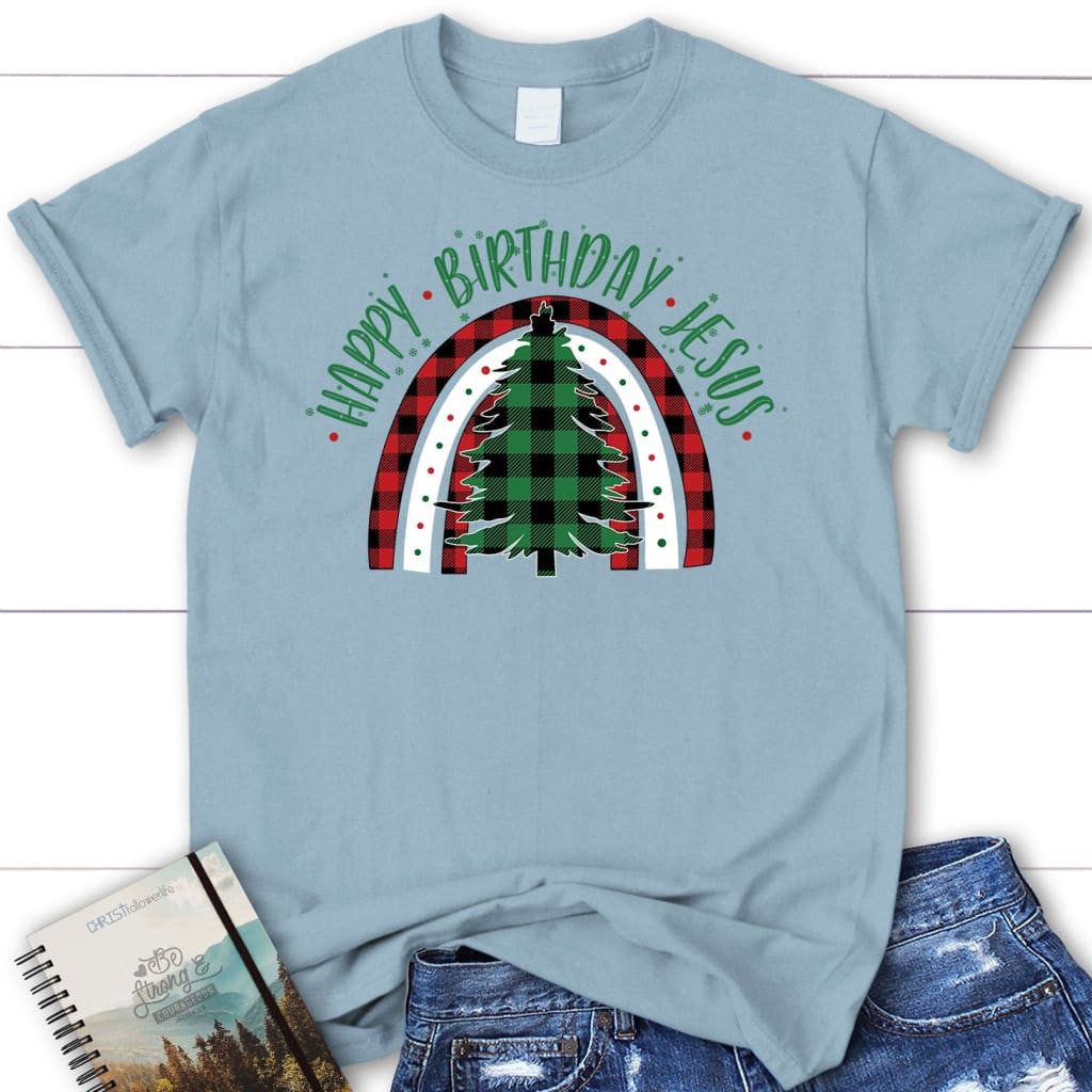 Happy Birthday Jesus Christmas tree Women's t-shirt