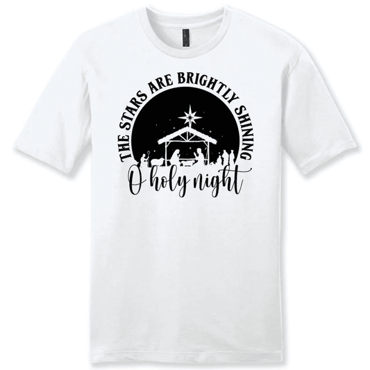 Oh holy night the stars are brightly shining Men's t-shirt