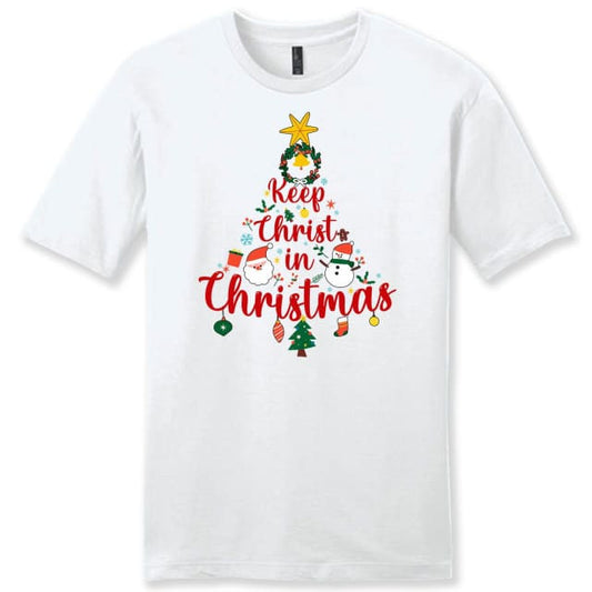 Keep Christ in Christmas tree Men's t-shirt