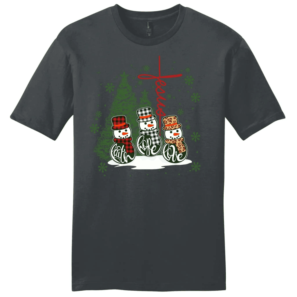 Christian Christmas t-shirts: Faith hope love Jesus cross Men's t-shirt