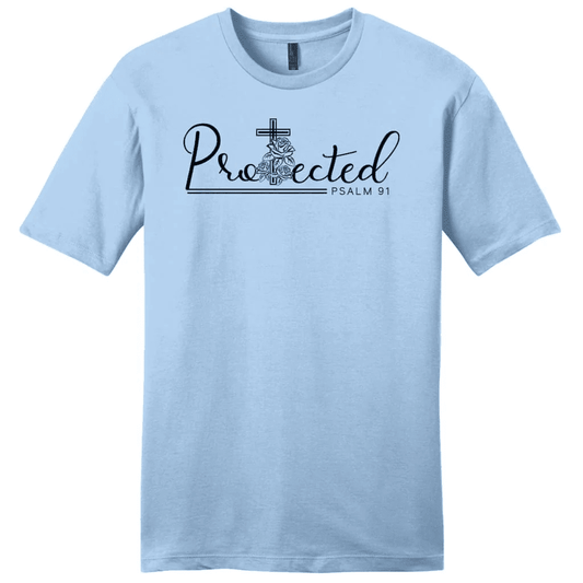 Protected Psalm 91 Bible verse shirt - men's Christian t-shirts