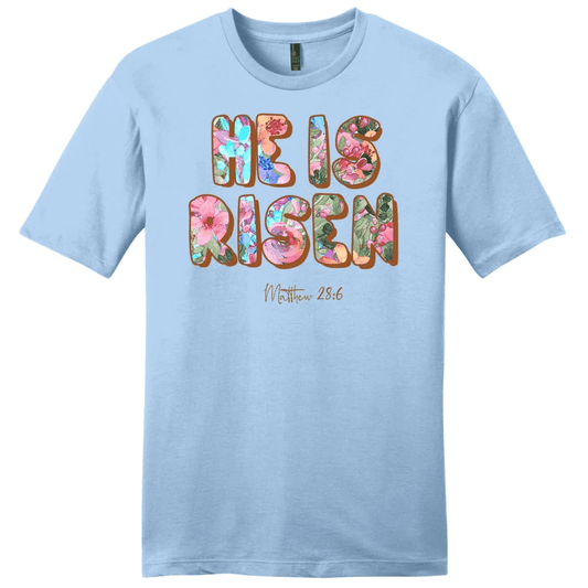 He is risen Matthew 28:6 Menâ�E�E��E�E�s t-shirt
