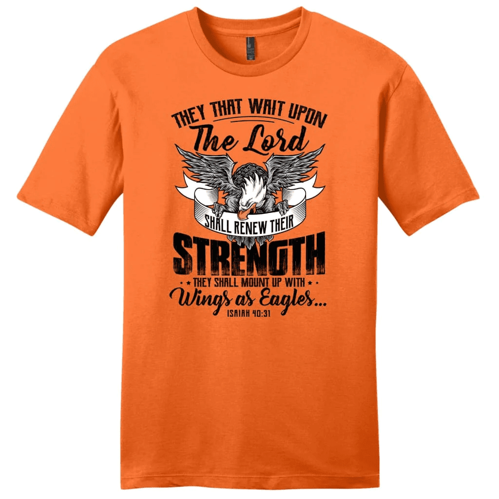 Christian T-shirts: They that wait upon the Lord Isaiah 40:31 men's t-shirt