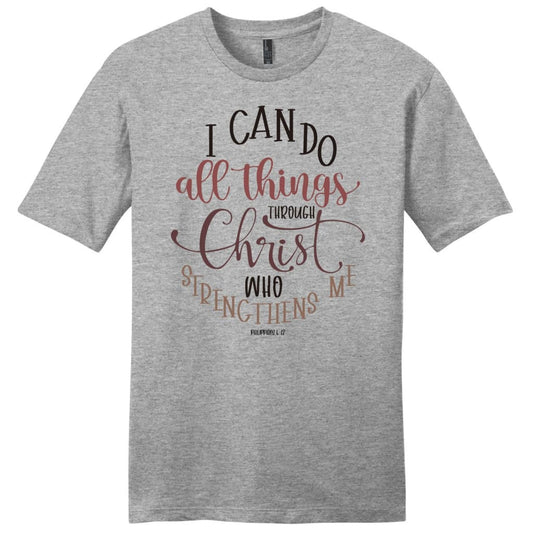 Philippians 4:13 I can do all things through Christ men's t-shirt