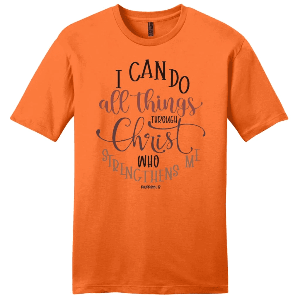 Philippians 4:13 I can do all things through Christ men's t-shirt