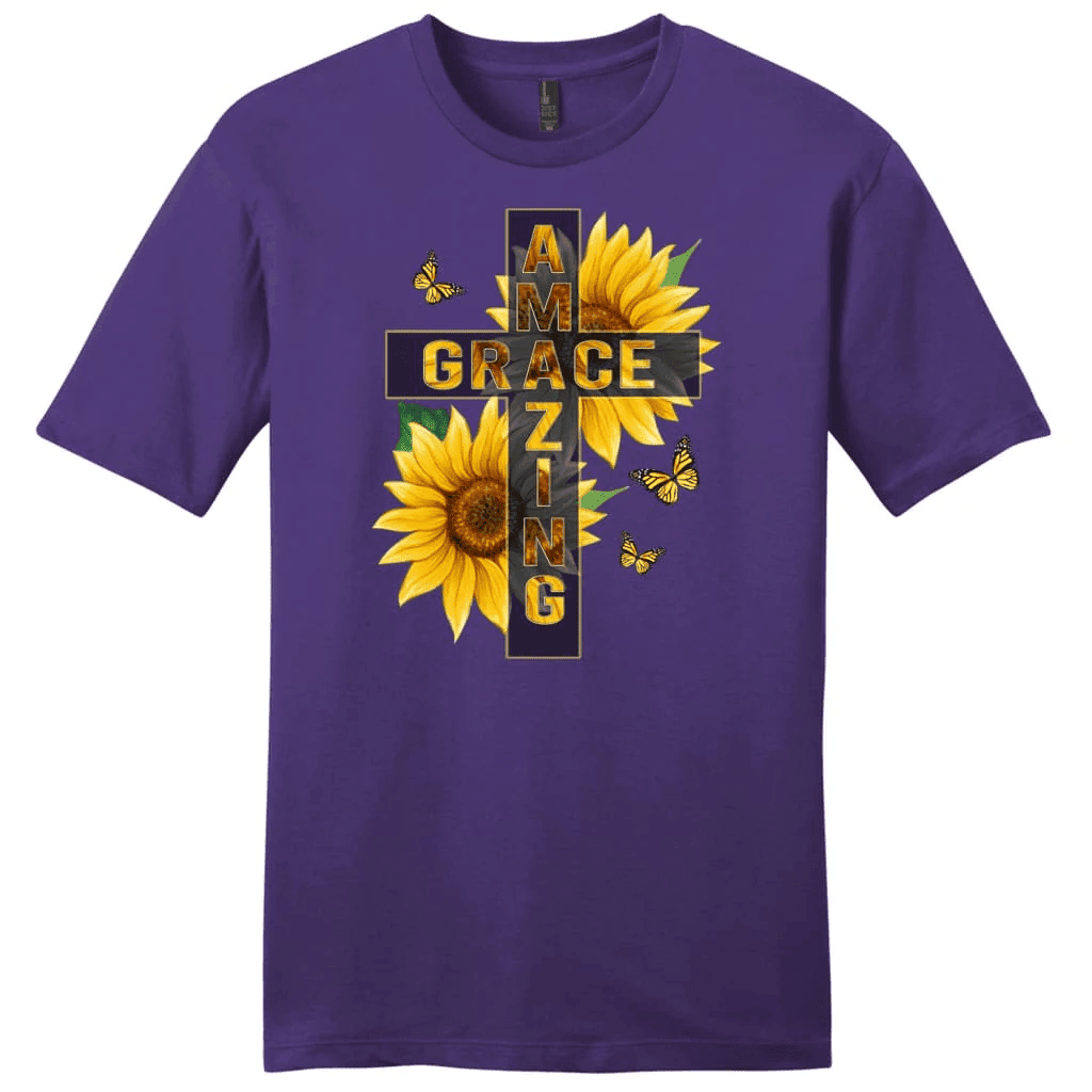 Amazing Grace sunflower men's t-shirt