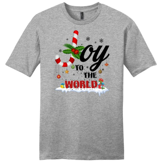 Joy to the world Buffalo plaid Christmas Men's t-shirt