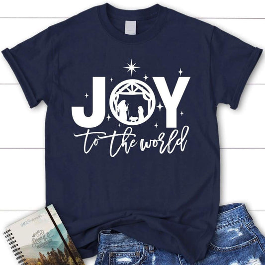 Joy to the world Christmas women's t-shirt - Christian Christmas gifts