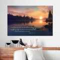 Psalm 121:1-2 My Help Cometh From The Lord Wall Art Canvas