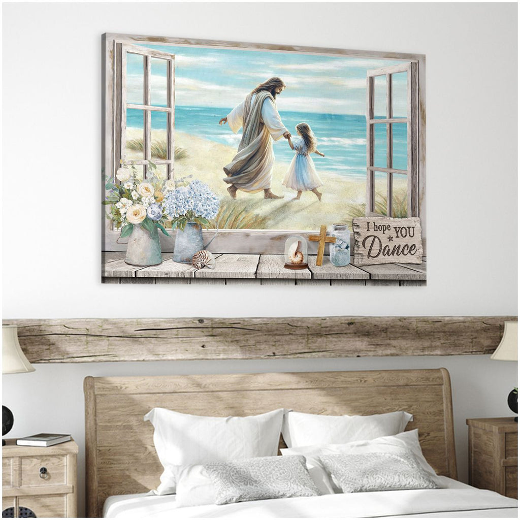 Christian Gifts for Women I Hope You Dance Christian Art Canvas Print