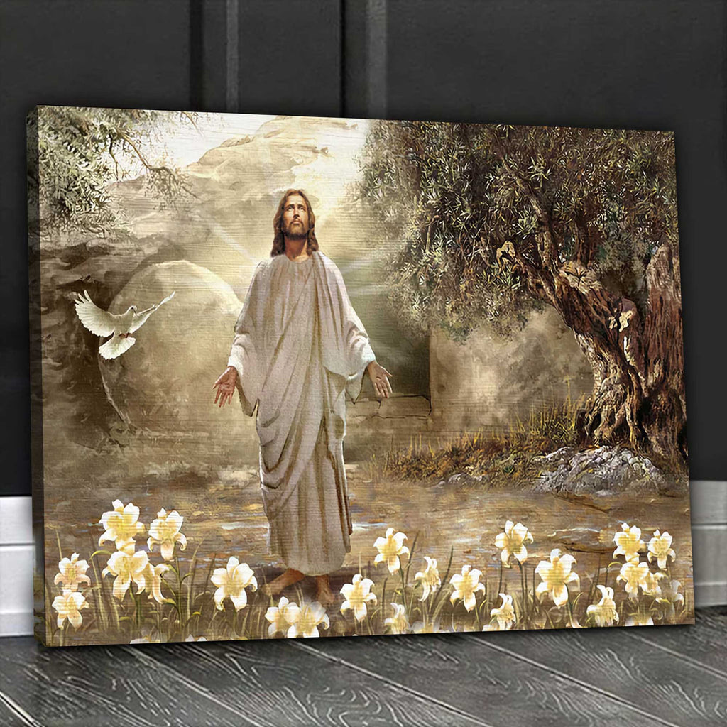 Meadow landscape, A new day has come canvas-wrap-print