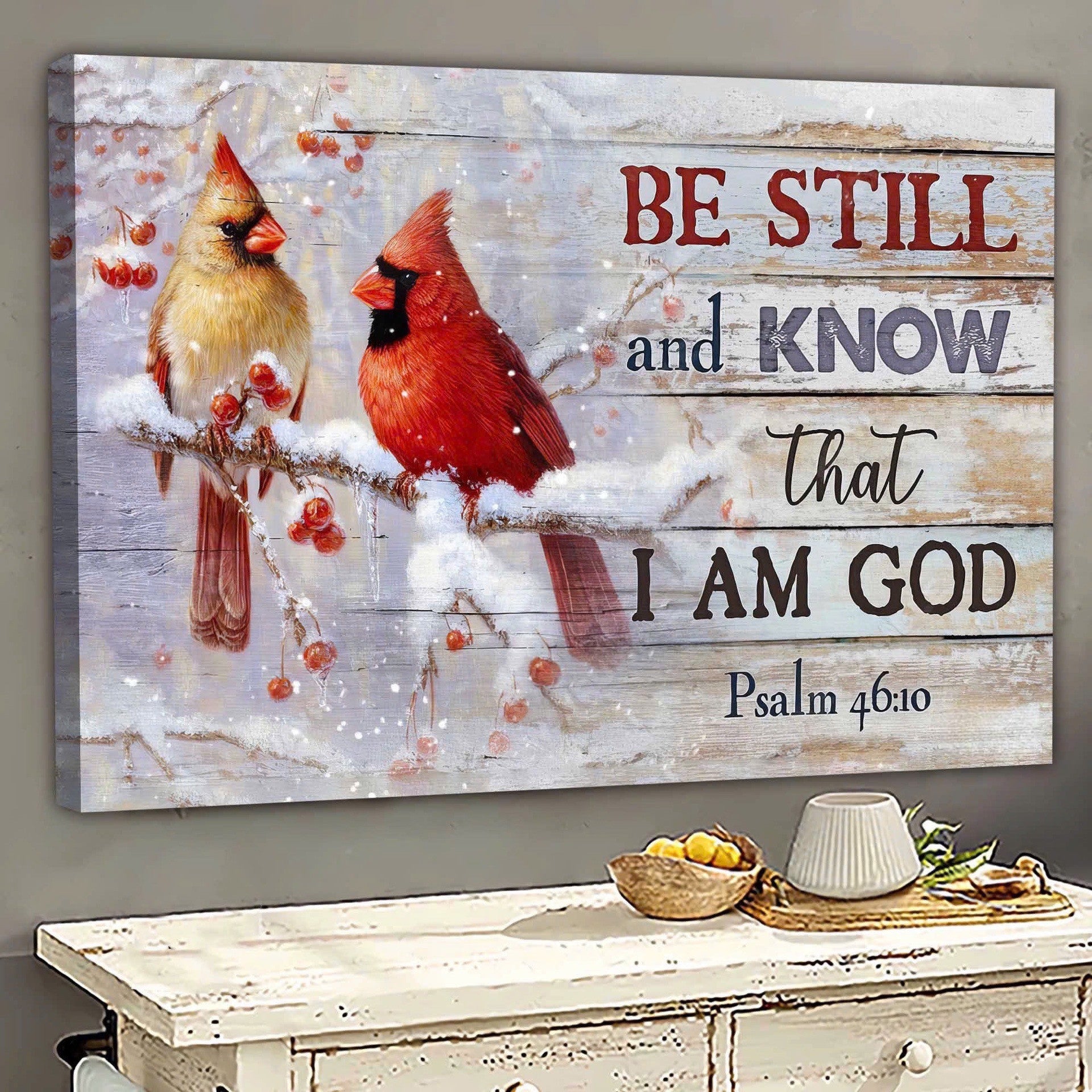 Be Still And Know That I Am God canvas