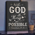With God All Things Are Possible canvas-wrap-print