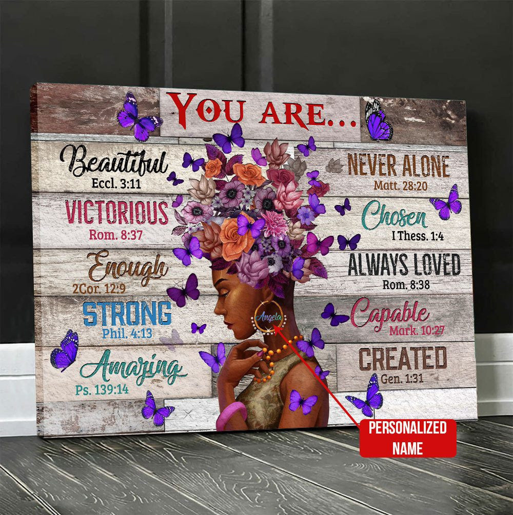 Custom Name You Are Canvas
