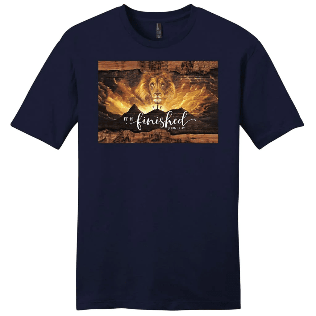 It is finished t-shirt, John 19:30 Jesus Lion Easter Men's t-shirt
