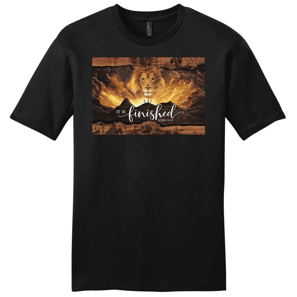 It is finished t-shirt, John 19:30 Jesus Lion Easter Men's t-shirt