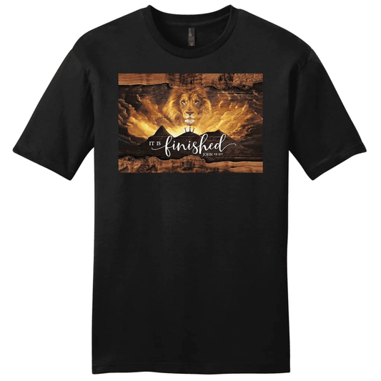 It is finished t-shirt, John 19:30 Jesus Lion Easter Men's t-shirt
