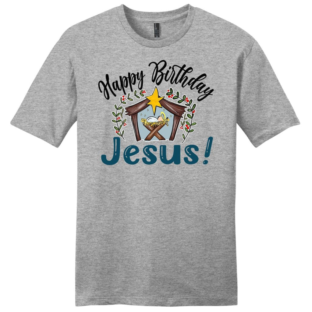 Jesus in a manger, Happy Birthday Jesus Men's t-shirt