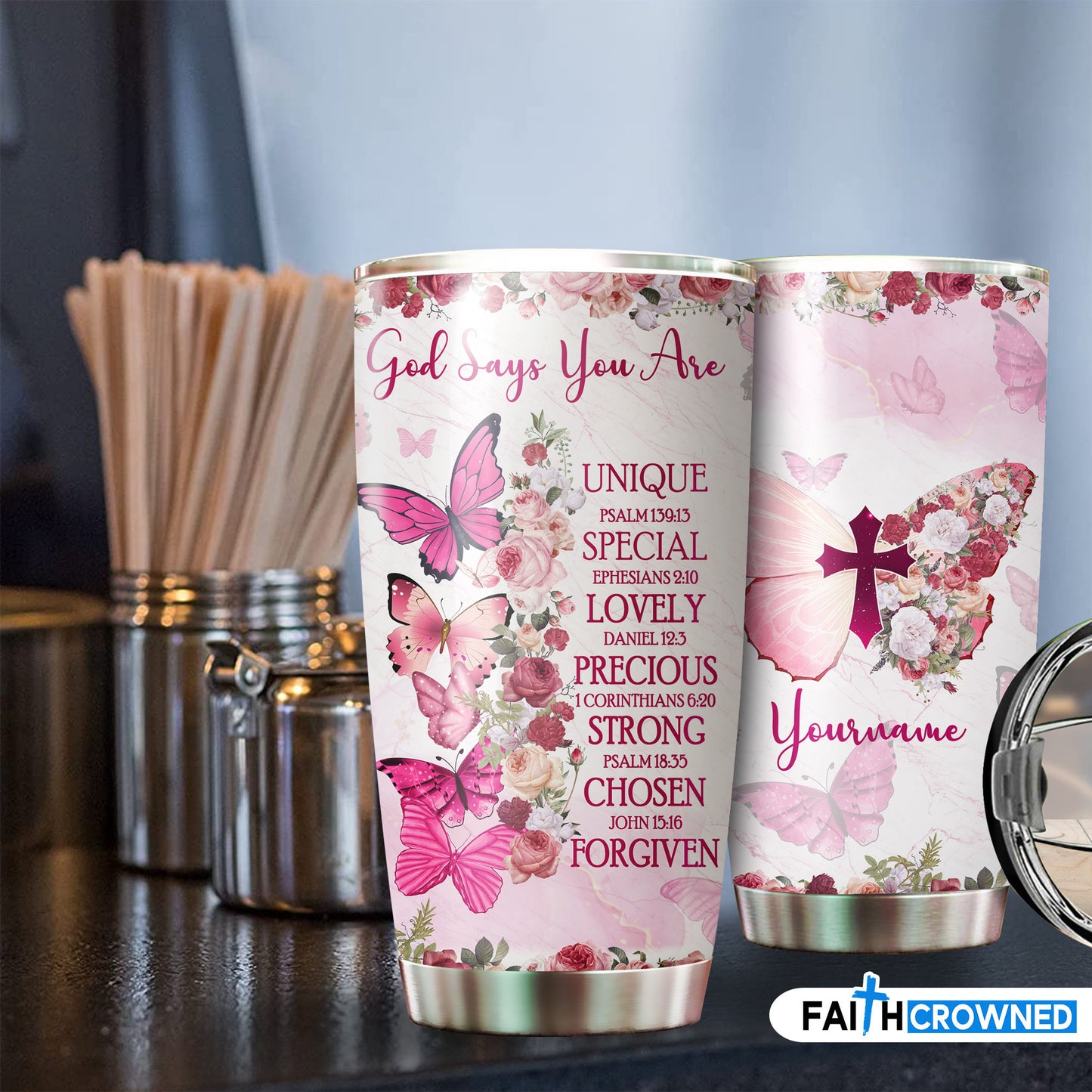 Premium Tumbler Personalized GOD SAY YOU ARE