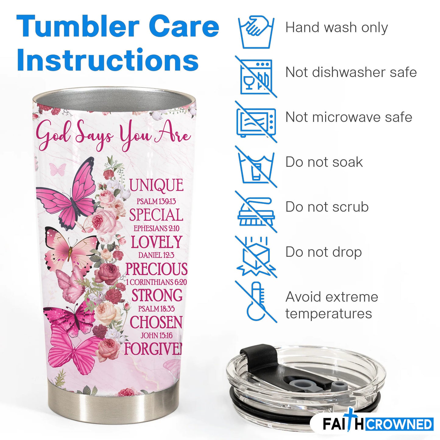 Premium Tumbler Personalized GOD SAY YOU ARE