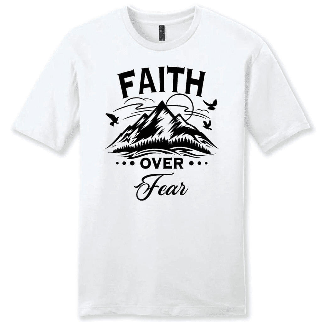 Faith over fear Mountain Men's t-shirt