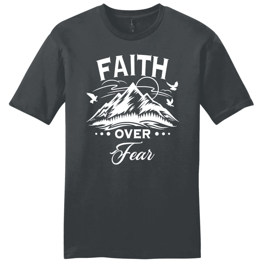 Faith over fear Mountain Men's t-shirt