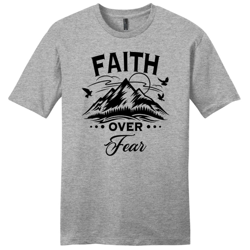 Faith over fear Mountain Men's t-shirt