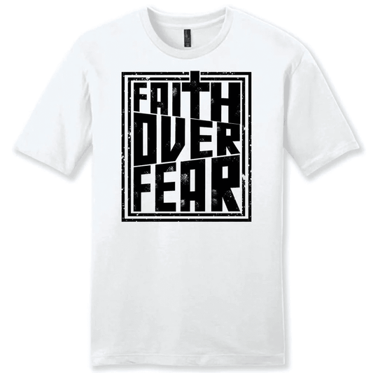 Faith over fear t-shirt, men's Christian t-shirt, Faith t-shirts