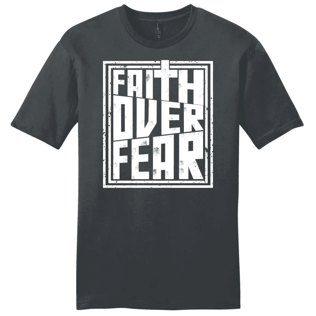 Faith over fear t-shirt, men's Christian t-shirt, Faith t-shirts