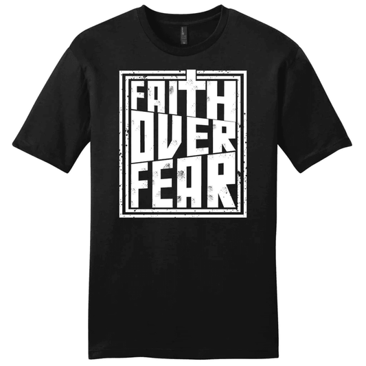 Faith over fear t-shirt, men's Christian t-shirt, Faith t-shirts