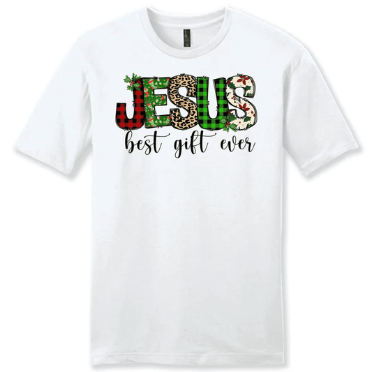 Jesus best gift ever Buffalo plaid leopard Men's t-shirt
