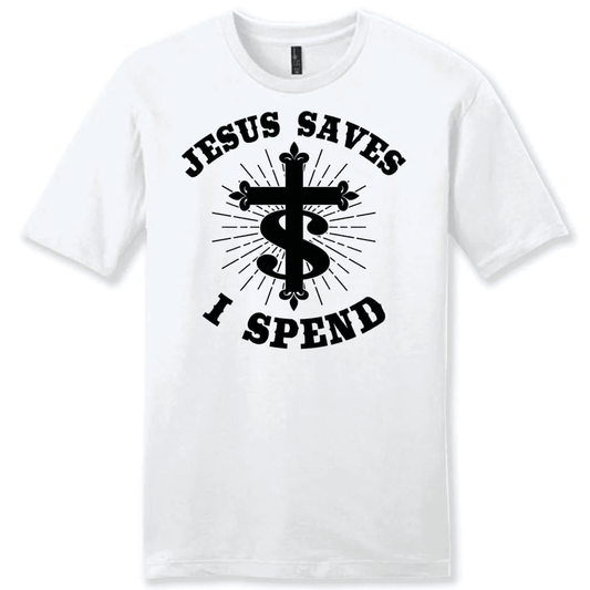 Jesus saves I spend shirt, Men's Christian t-shirts, Jesus shirts