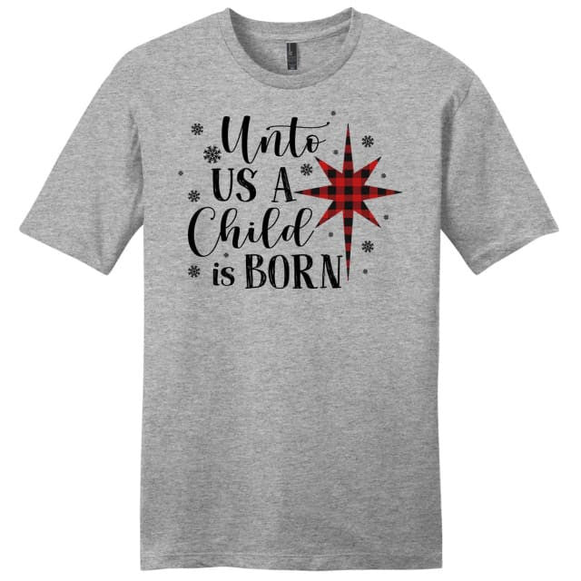 Unto us a child is born Christmas Men's t-shirt