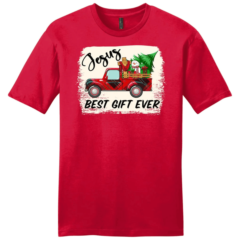 Jesus best gift ever Red truck Christmas Men's t-shirt