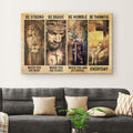 Be Strong Be Brave Be Humble Be Thankful Canvas Wall Art