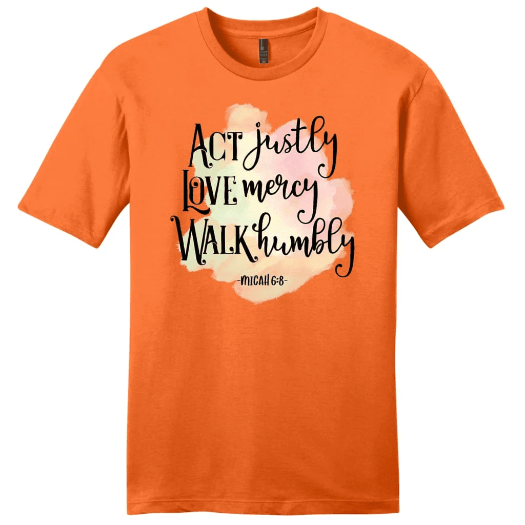 Act justly love mercy Micah 6:8 Menâ�E�E��E�E�s t-shirt