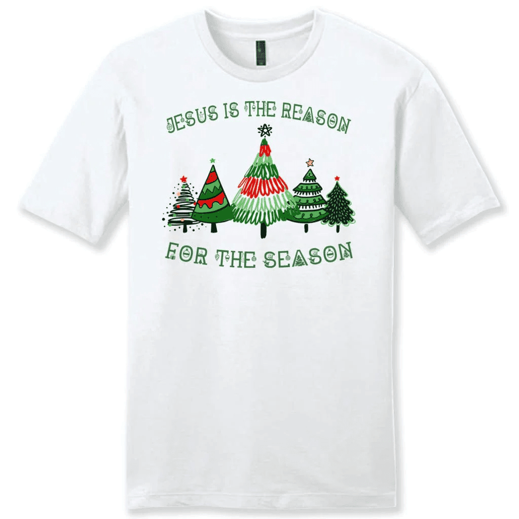 Jesus is the reason for the season Christmas tree Men's t-shirt
