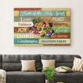Fruits of the Holy Spirit Wall Art Canvas, Christian Wall Art
