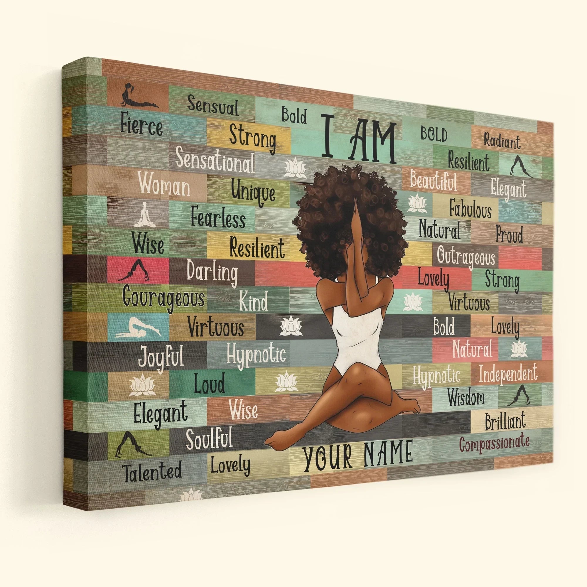 I Am Black Woman Canvas