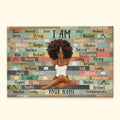 I Am Black Woman Canvas