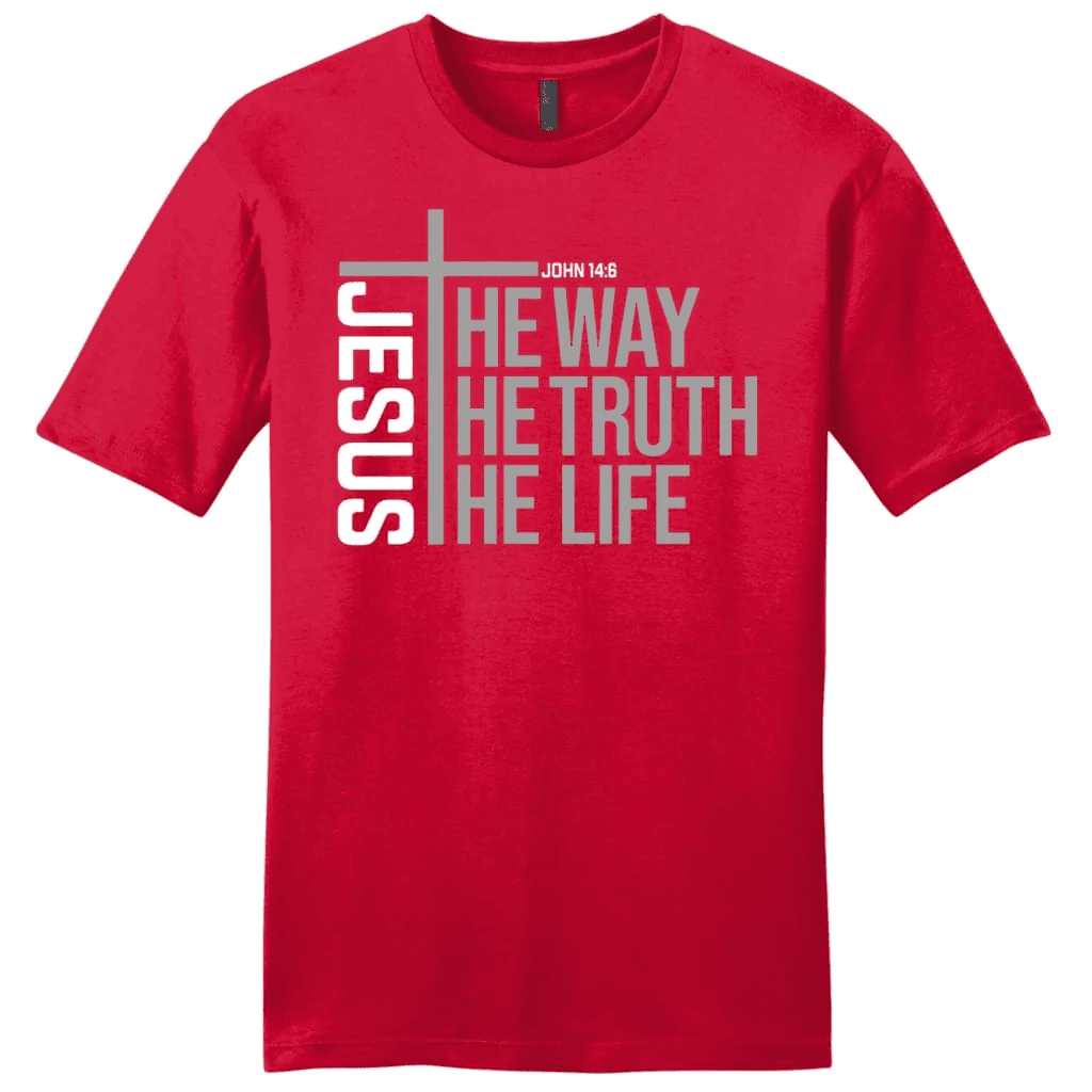 Jesus the way the truth the life Menâ�E�E��E�E�s t-shirt